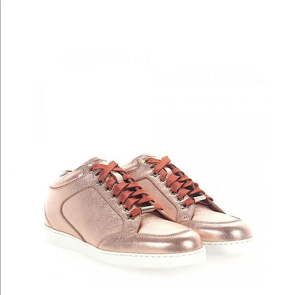 JIMMY CHOO Miami Lace up shoes tea rose Sz 10.5 - Picture 1 of 14